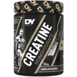 Creatine monohydrate supplement container.