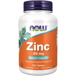 NOW Zinc 50mg - 250Tablets
