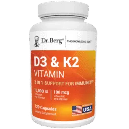 D3 & K2 Vitamin (10,000 IU Vitamin D + 100mcg Vitamin K)
