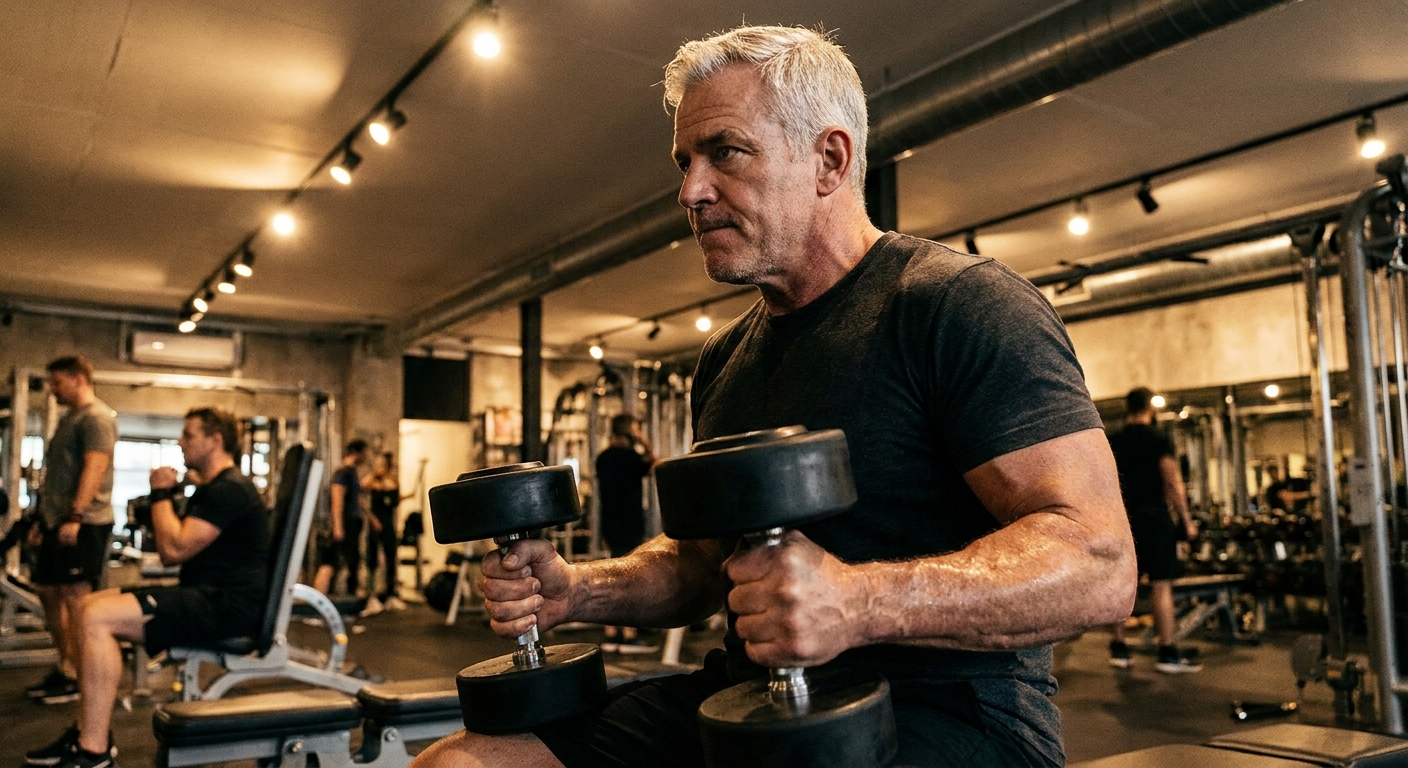 Natural Testosterone Boosters: What Actually Works 2 Man strength training in the gym